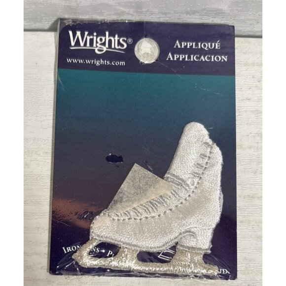 Wrights Sports Iron On Appliqué Patches Lot Soccer Ice Skate Hockey Baseball - Picture 2 of 9